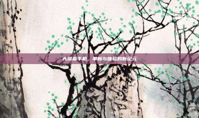 大屏幕手机,革新与体验的新纪元