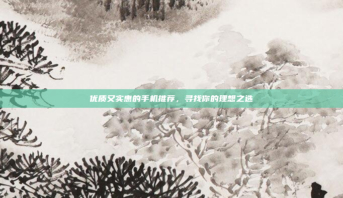 优质又实惠的手机推荐,寻找你的理想之选