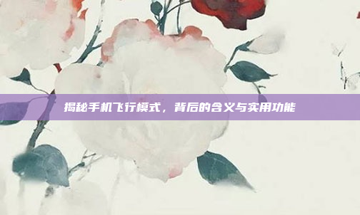 揭秘手机飞行模式,背后的含义与实用功能