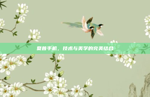 夏普手机,技术与美学的完美结合