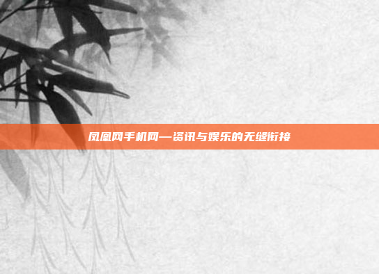 凤凰网手机网—资讯与娱乐的无缝衔接