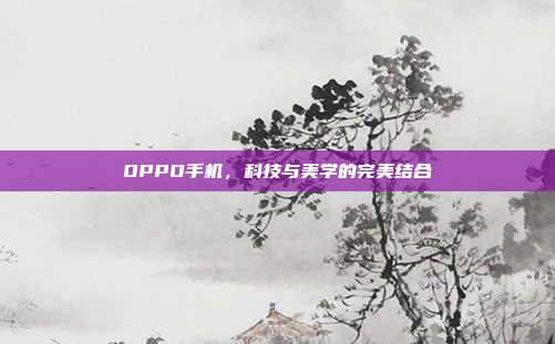 OPPO手机,科技与美学的完美结合