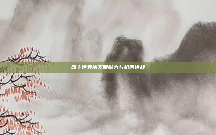 网上世界的无限魅力与机遇挑战