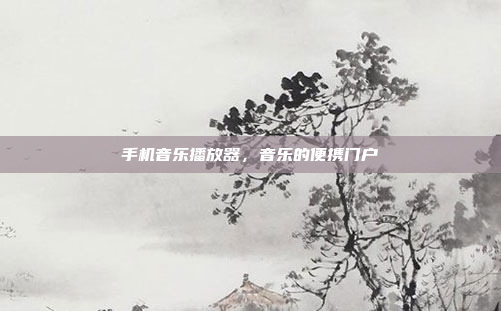 手机音乐播放器,音乐的便携门户