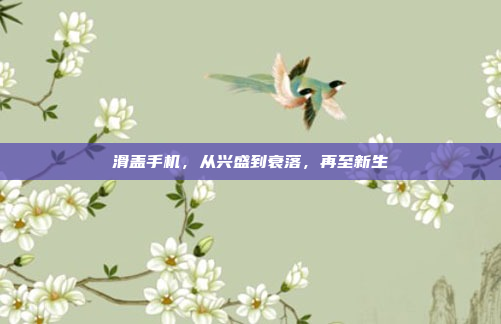 滑盖手机,从兴盛到衰落,再至新生