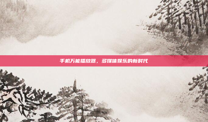 手机万能播放器,多媒体娱乐的新时代
