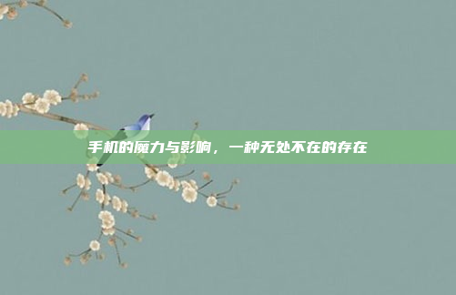 手机的魔力与影响,一种无处不在的存在