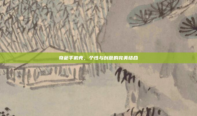 奇葩手机壳,个性与创意的完美结合