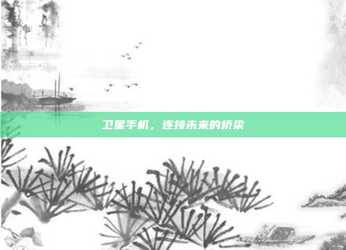 卫星手机,连接未来的桥梁