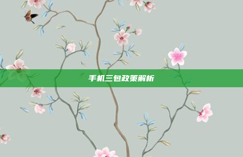手机三包政策解析