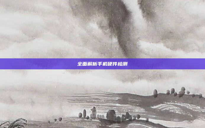 全面解析手机硬件检测