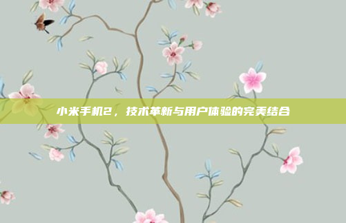 小米手机2，技术革新与用户体验的完美结合