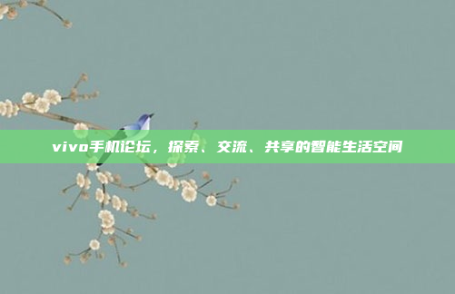 vivo手机论坛,探索、交流、共享的智能生活空间