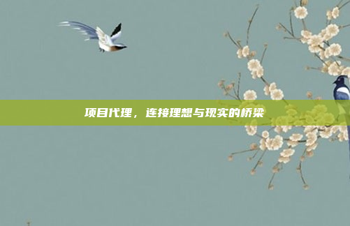 项目代理,连接理想与现实的桥梁