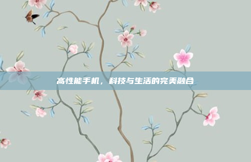 高性能手机，科技与生活的完美融合