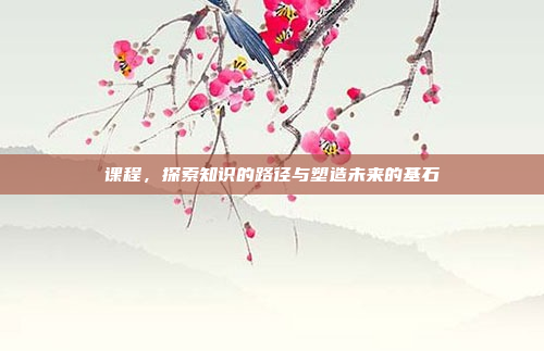 课程,探索知识的路径与塑造未来的基石