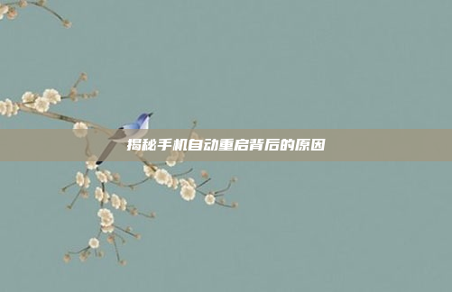 揭秘手机自动重启背后的原因