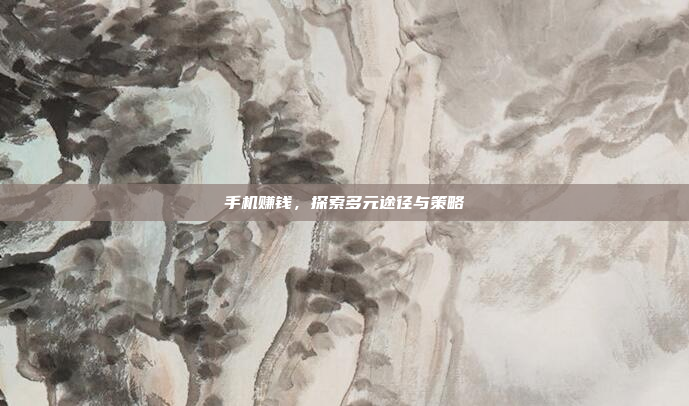 手机赚钱，探索多元途径与策略