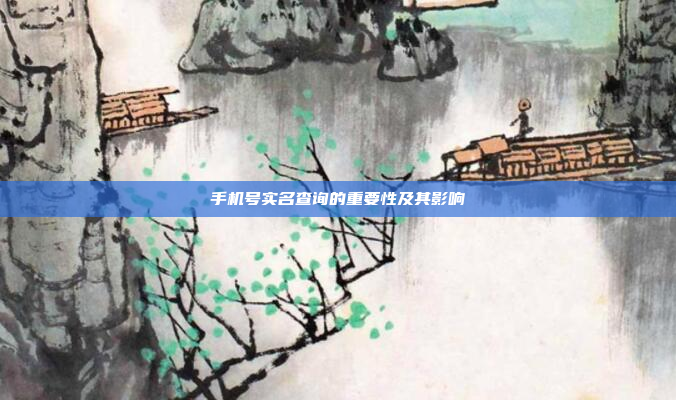手机号实名查询的重要性及其影响