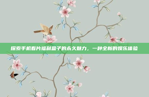 探索手机看片福利盒子的永久魅力，一种全新的娱乐体验