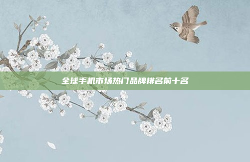 全球手机市场热门品牌排名前十名