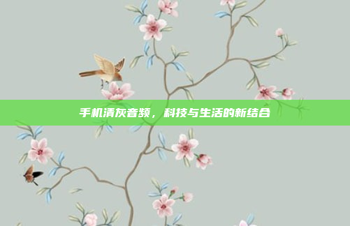手机清灰音频,科技与生活的新结合