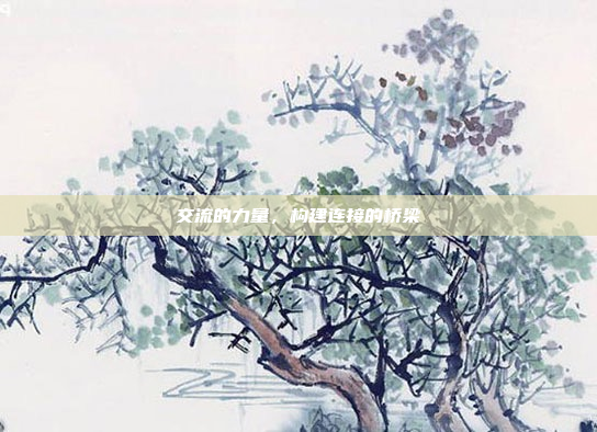 交流的力量,构建连接的桥梁