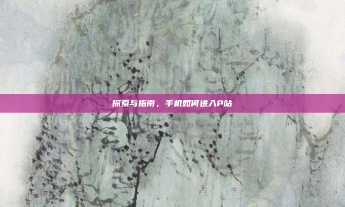 探索与指南,手机如何进入P站