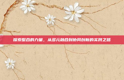 探索整合的力量,从多元融合到协同创新的实践之路