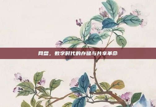 网盘,数字时代的存储与共享革命