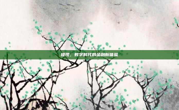 提现,数字时代的金融新体验