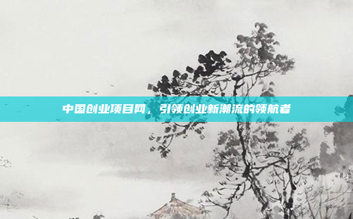 中国创业项目网,引领创业新潮流的领航者