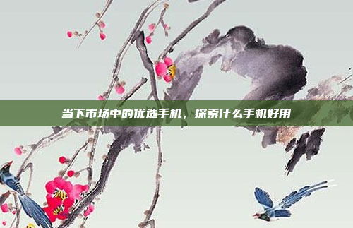 当下市场中的优选手机,探索什么手机好用
