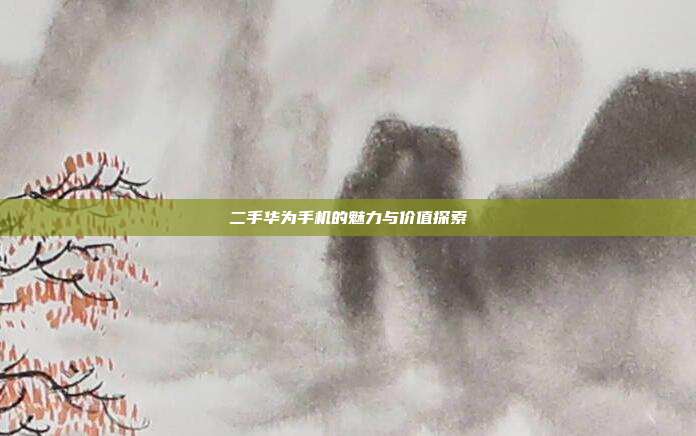 二手华为手机的魅力与价值探索