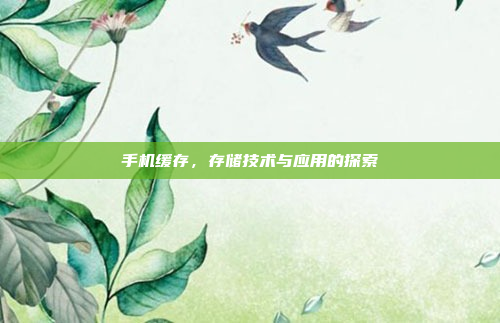 手机缓存,存储技术与应用的探索