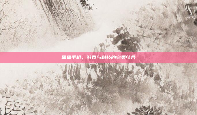 黑鲨手机,游戏与科技的完美结合