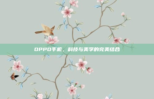 OPPO手机,科技与美学的完美结合