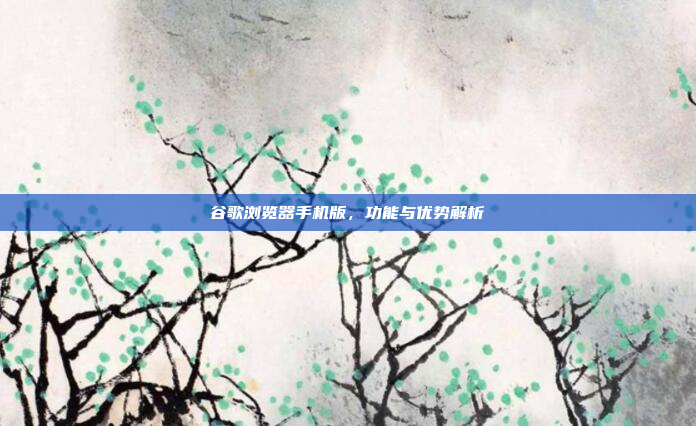 谷歌浏览器手机版,功能与优势解析