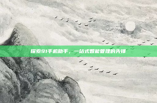 探索91手机助手,一站式智能管理的先锋