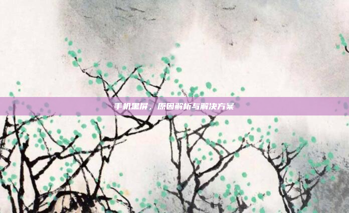 手机黑屏,原因解析与解决方案