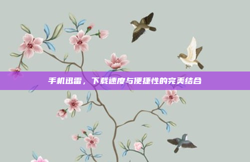 手机迅雷,下载速度与便捷性的完美结合