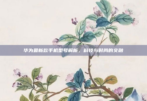 华为最新款手机型号解析,科技与时尚的交融