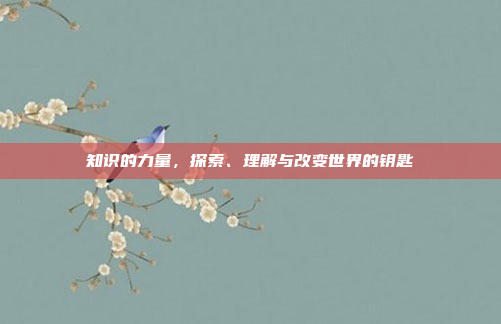 知识的力量，探索、理解与改变世界的钥匙