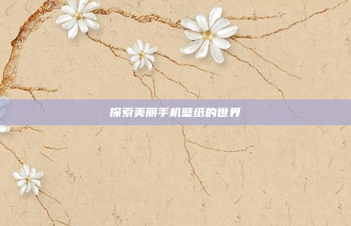 探索美丽手机壁纸的世界