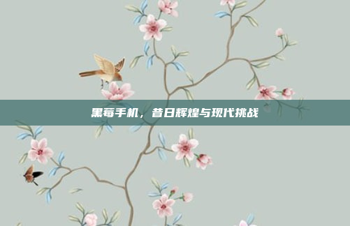 黑莓手机,昔日辉煌与现代挑战