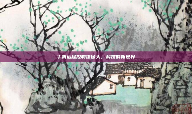 手机远程控制摄像头,科技的新视界